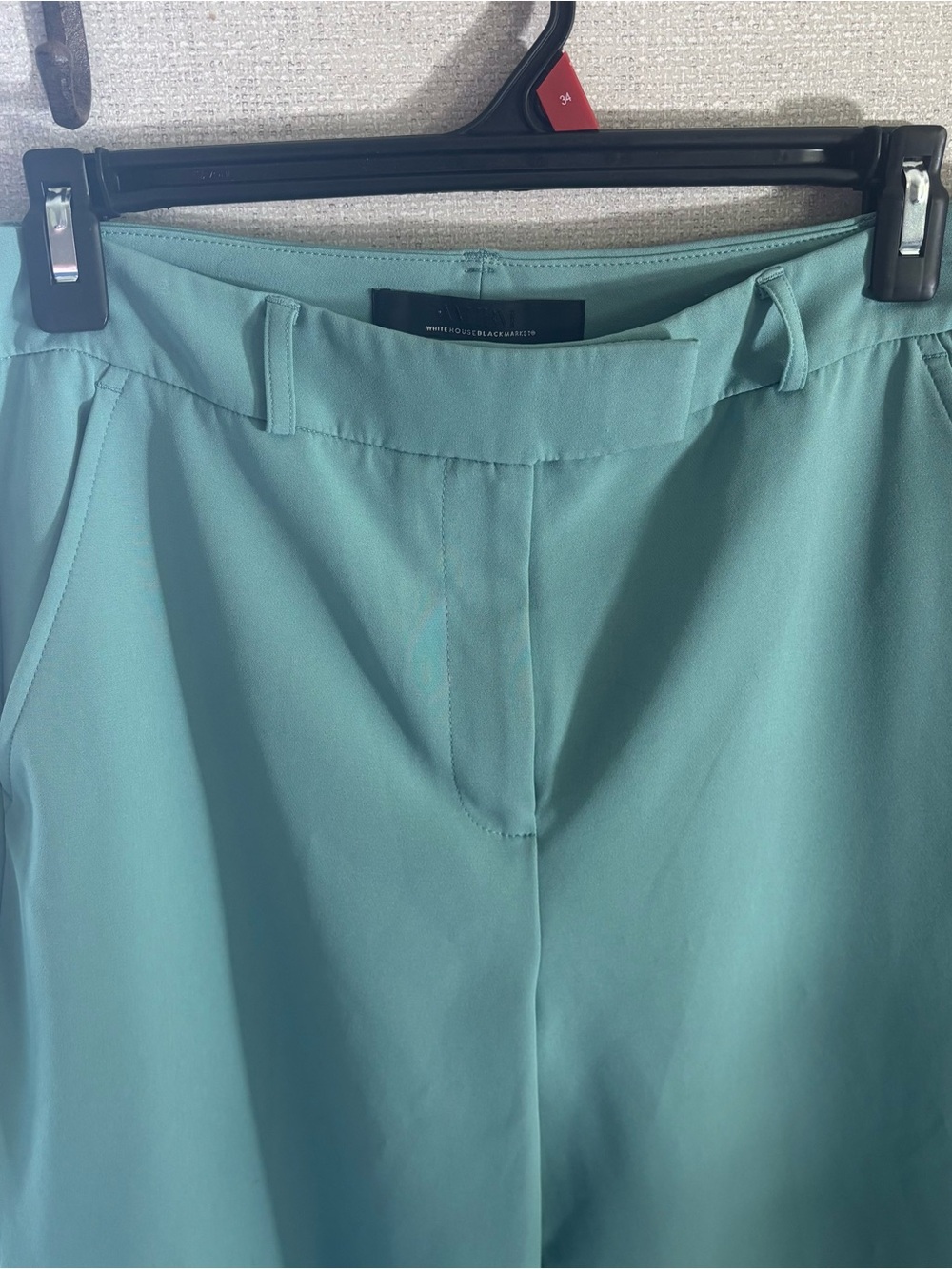White House Black Market Mint Green Wide Leg Trousers